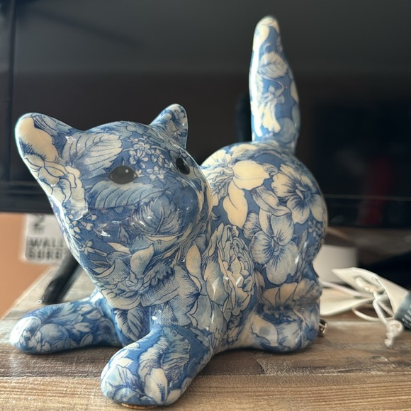 Vintage Joan baker porcelain kitty decor - Picture 2 of 2